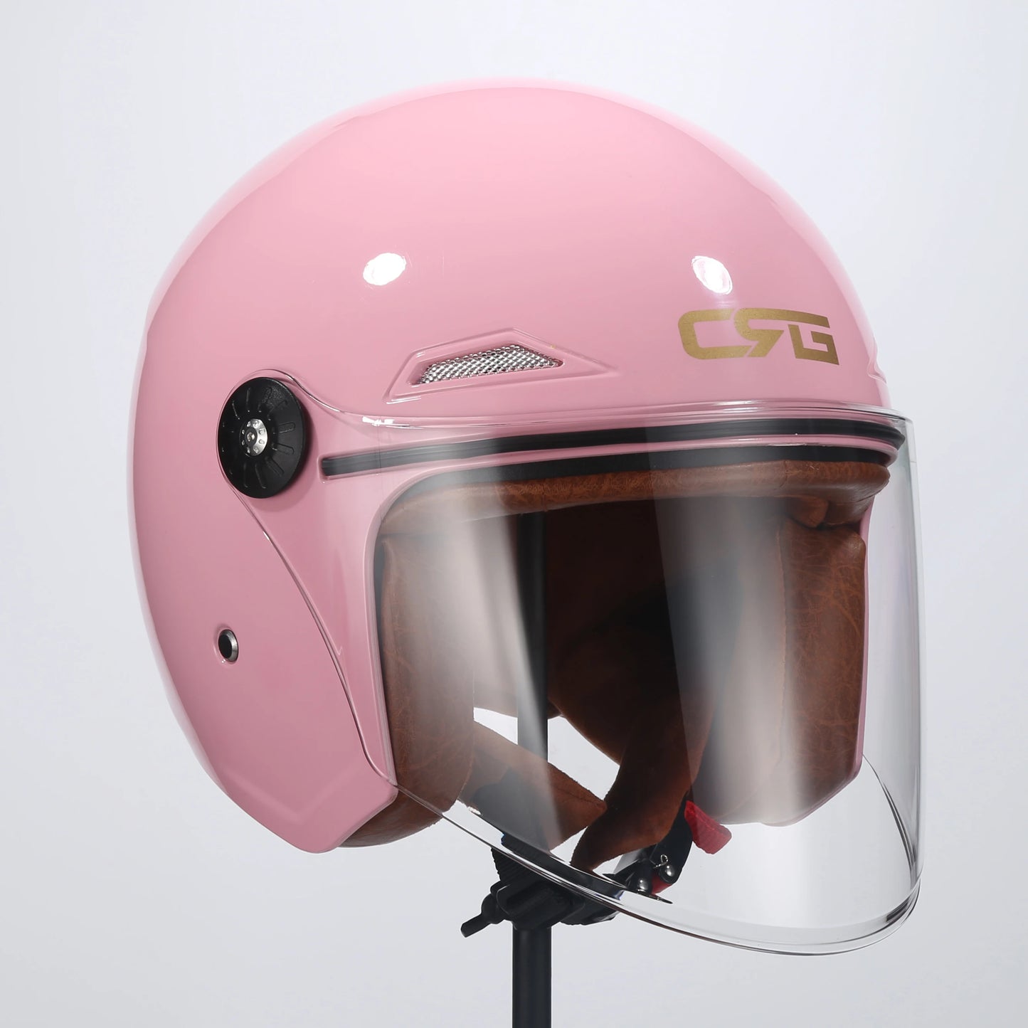 Motorcycle Half Helmet Scooter Vintage Fiberglass Casco Moto Open Face Retro Capacete Casque 3C DOT Certified