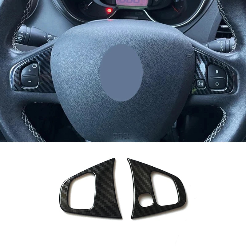 Car Accessories Abs Carbon Fiber For Renault Captur 2013 2014 2015 2016 Sticker Window Switch Cover Control Panel Trim Adornment
