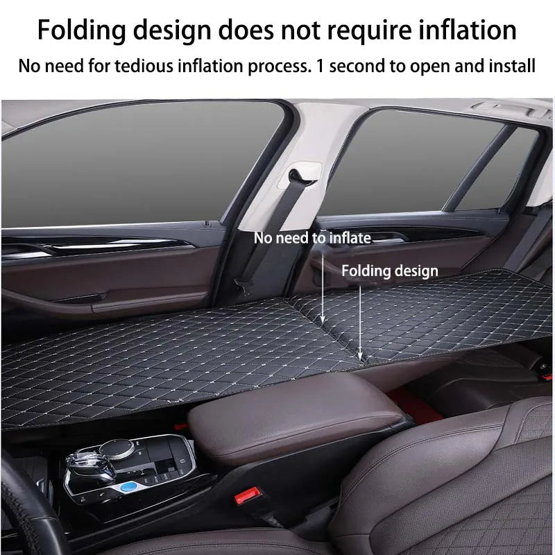 Car travel bed  Multi-Function Car Bed Co Driver's Car Bed Wooden Sponge Foldable Car Rear Seat Travel Sleeping Pad Modified Bed
