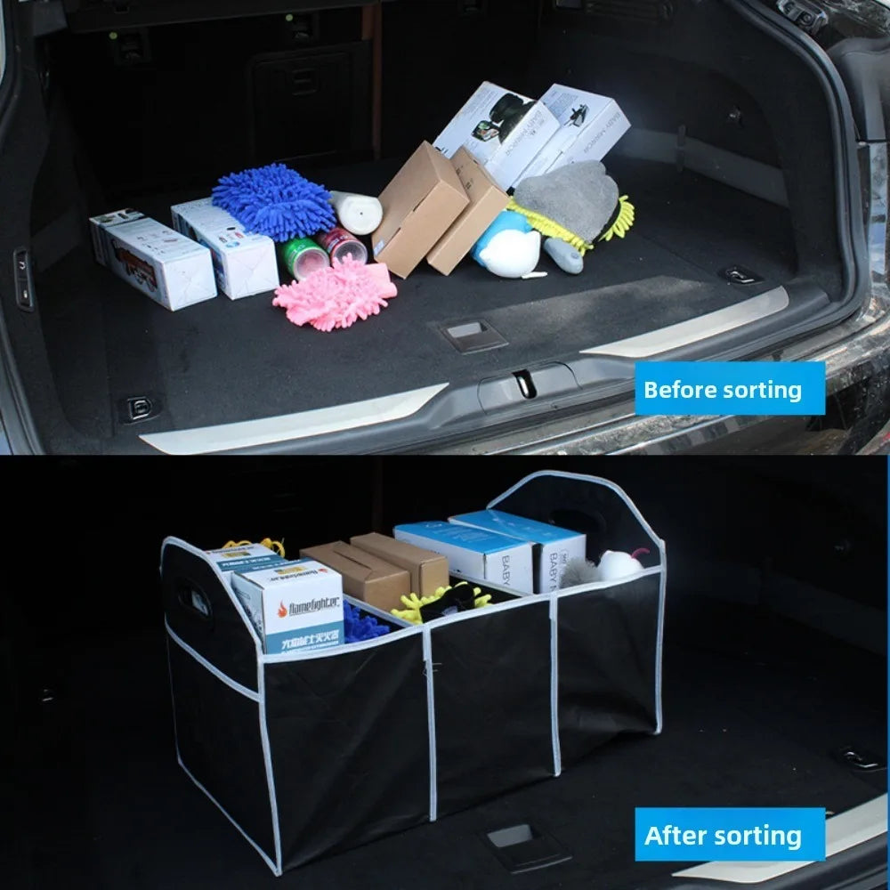 Car Storage Box Foldable Car Trunk Organizer Toys Food Storage Container Bags Box Car Accessories Auto Organizer