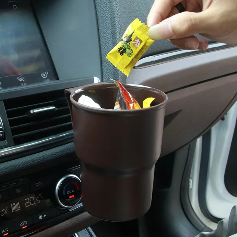 Car Trash Can Mini Auto Dust Organizer Car Interior Garbage Container Storage Bucket Cars Multifunctional Storage Bucket
