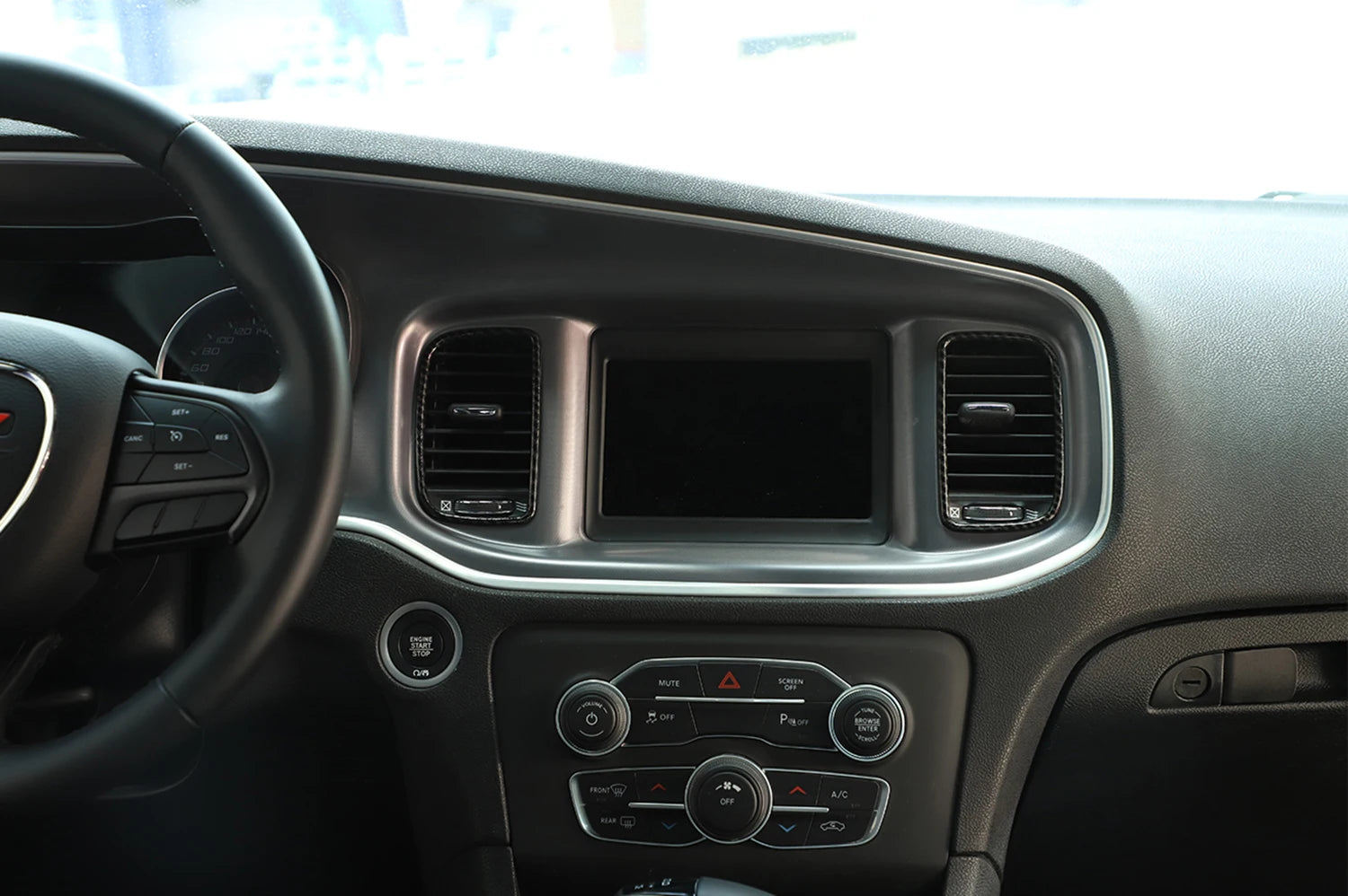 Car Dashboard A/C Vent Center Console Air Condition Outlet Panel Cover Trim for Dodge Charger 2011-2022 Interior Accessories