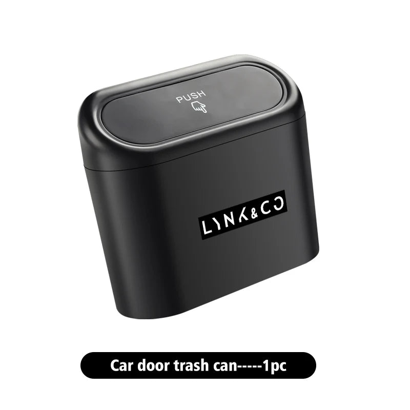 Car Trash Can Hanging Vehicle Garbage Auto Interior Accessories For LYNK&CO 01 05 03 09 02 04 06 07 08 PHEV 09 MHEV