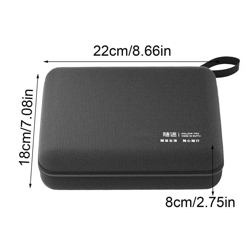 Car Vacuum Carrying Case Mini Vacuum Cleaner Case Pet Hair Vacuum Organizer Zipper Closure Storage Case Durable Compatible For