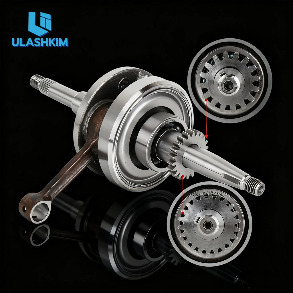 GY6 50/80 crankshaft power assisted vehicle 4-stroke 50 48cc crankshaft connecting rod assembly 16/22T 139QMB crankshaft