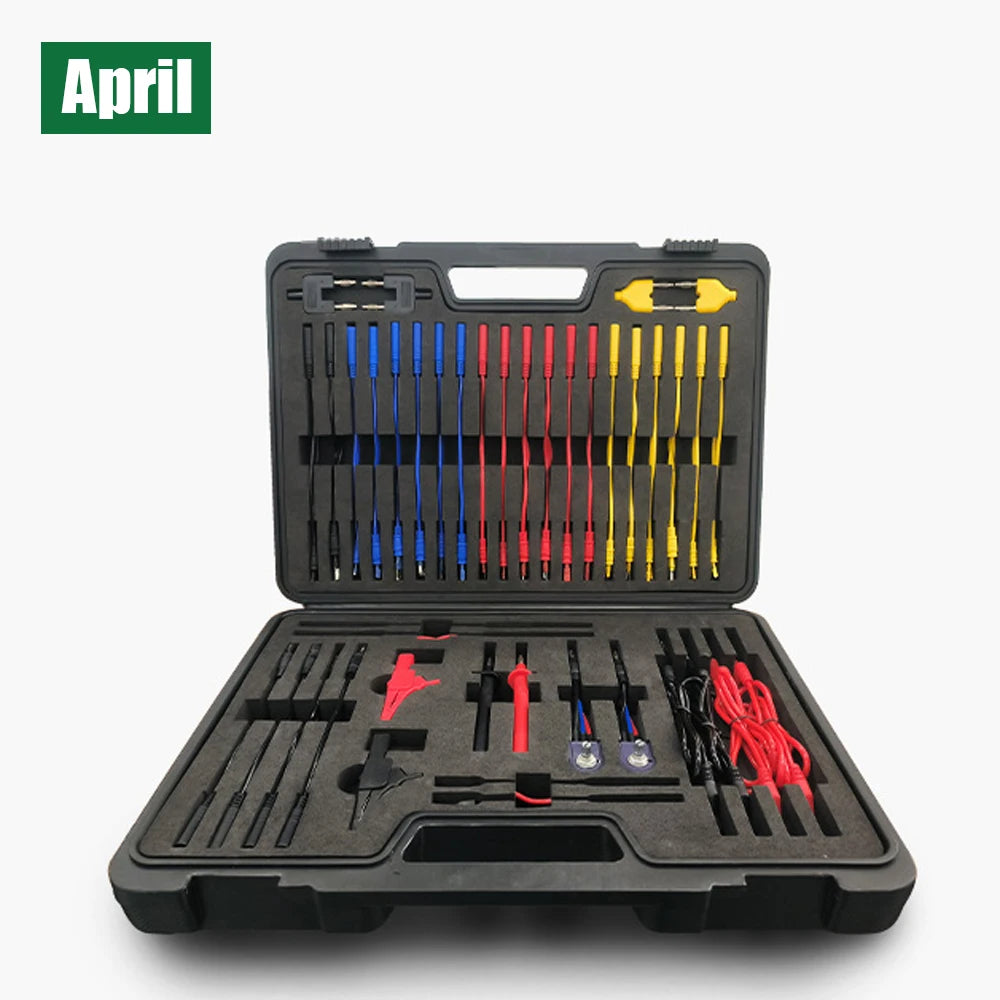 Juego completo de cables de prueba para circuitos automotrices, kits de prueba de multímetro, cables de prueba, cables multifunción, 92 piezas