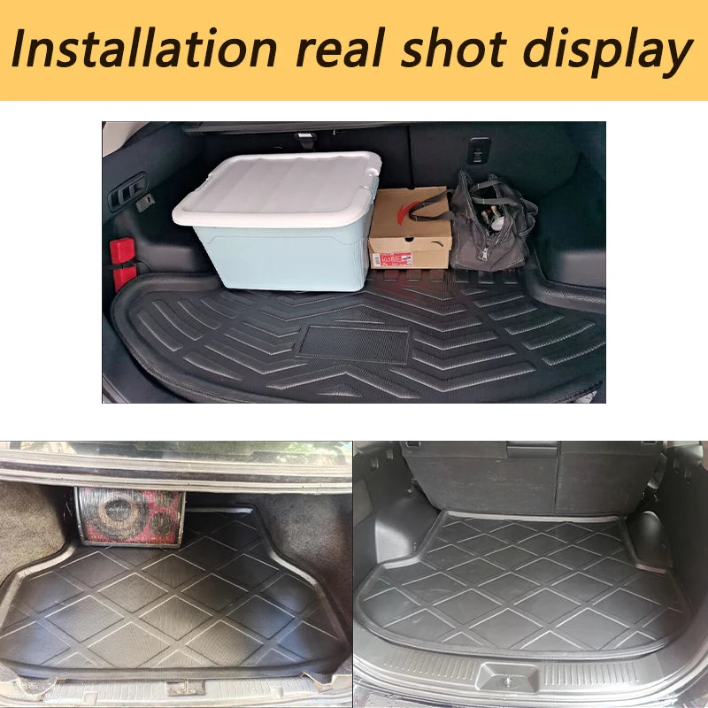 Car Trunk Floor Mats for Mazda 3 Mazda3 BP MK4 Sedan 2019 2020 2021 2022 2023 Accsesories Waterproof Rear Boot Tray Cargo Carpet