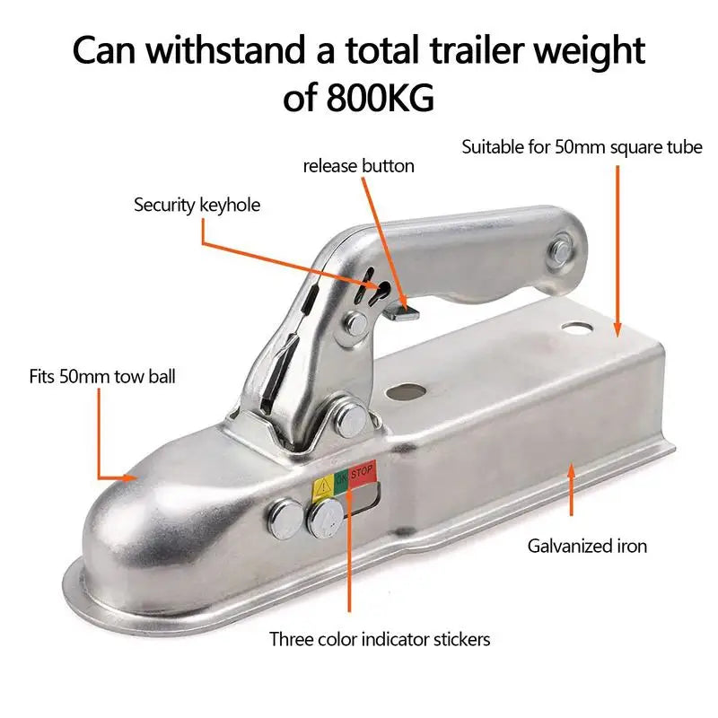 Trailer Tow Connector Towball Protector Head Connector Trailer Parts Trailer Connector For RV Boat Truck Caravan Trailer Campers