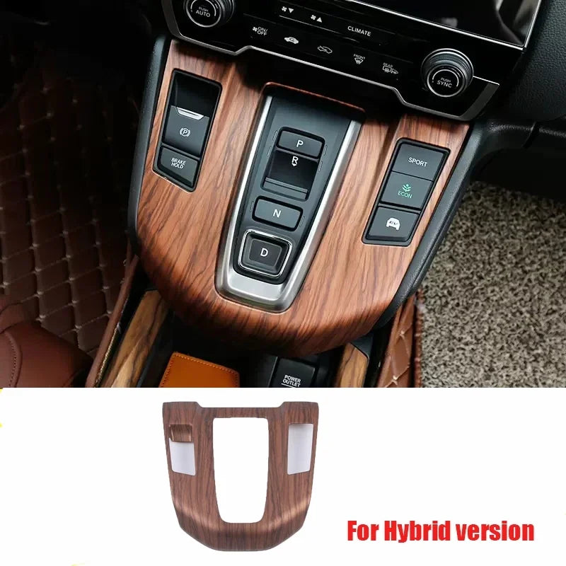 For Honda CRV CR-V 2017 2018 2019 2020 2021 2022 Peach Wood Interior Accessories Decoration Cover window switch gear panle cover