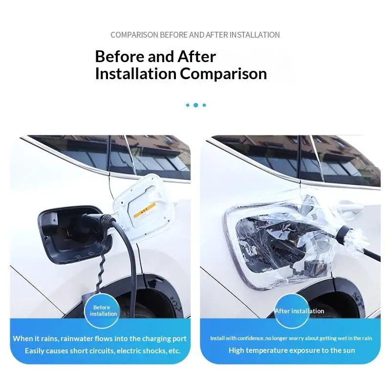 Magnetic EV Charger Port Cover Durable Weatherproof UV And Snow Resistant Heat Insulation For Electric Vehicles