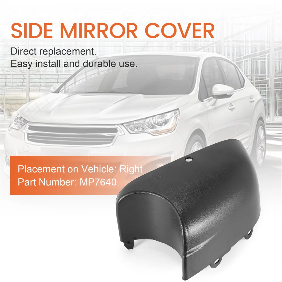 Right Lower Wing Mirror Cover Casing Bottom for Vauxhall Vivaro Renault Trafic Fiat Talento Van 2015-2018