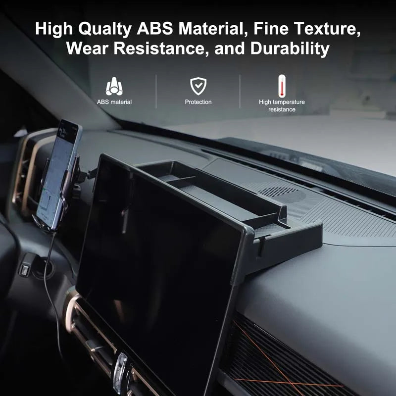 For Chery iCAR 03 Jaecoo 6 J6 2024-2025 Car Center Navigation screen rear Storage Box With phone holder Accessory