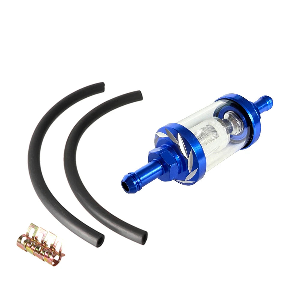 Reusable Washable 8mm Universal Inline Fuel Filter for ATV Kawasaki KTM Yamaha Honda CRF Series Parts