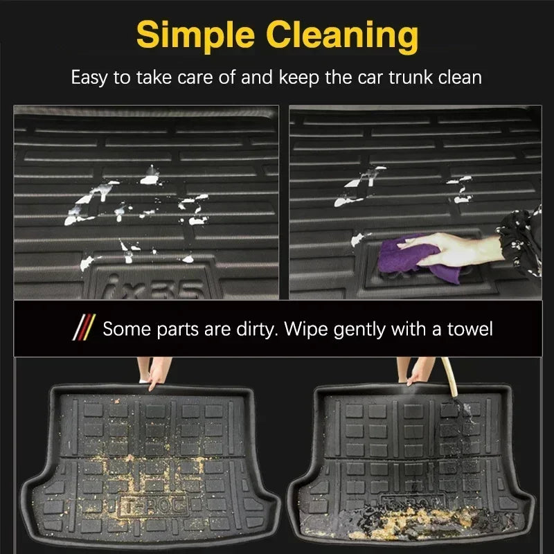 For Hyundai Elantra Avante AD 2016 2017 2018 2019 2020 Accessorie Car EVA Trunk Mat Floor Tray Liner Cargo Boot Carpe Waterproof