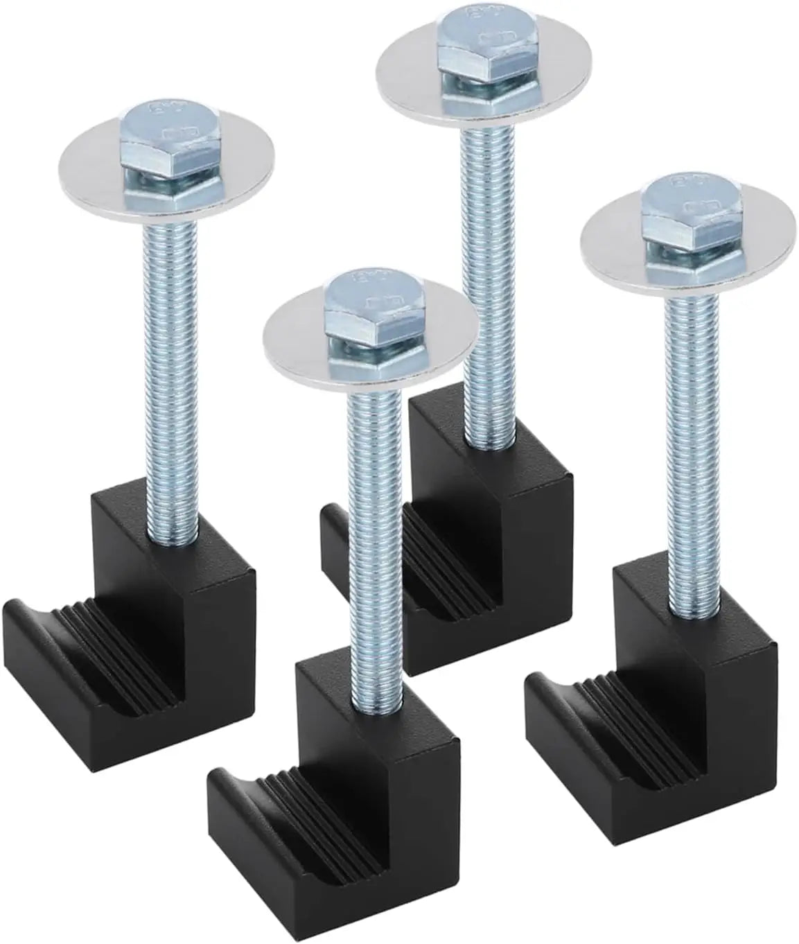 4PCS Truck Tool Box Mounting Kit for Pickup Truck Bed Toolbox Mount Tie Downs, Universal Aluminum Mounting Clamps Comes
