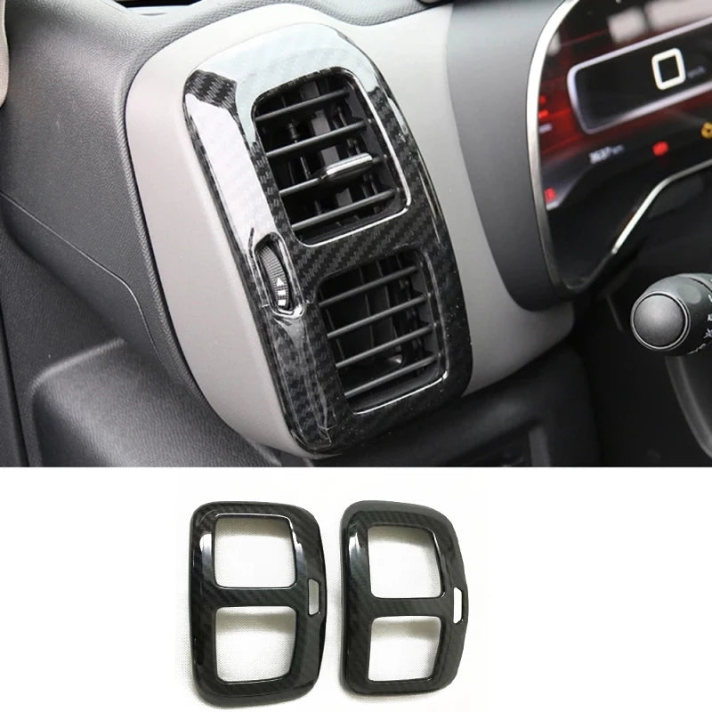 For Citroen C5 Aircross 2018-2022 Interior Car Accessories Carbon Fiber navigation door Handle Bowl A Pillar air outlet Cover