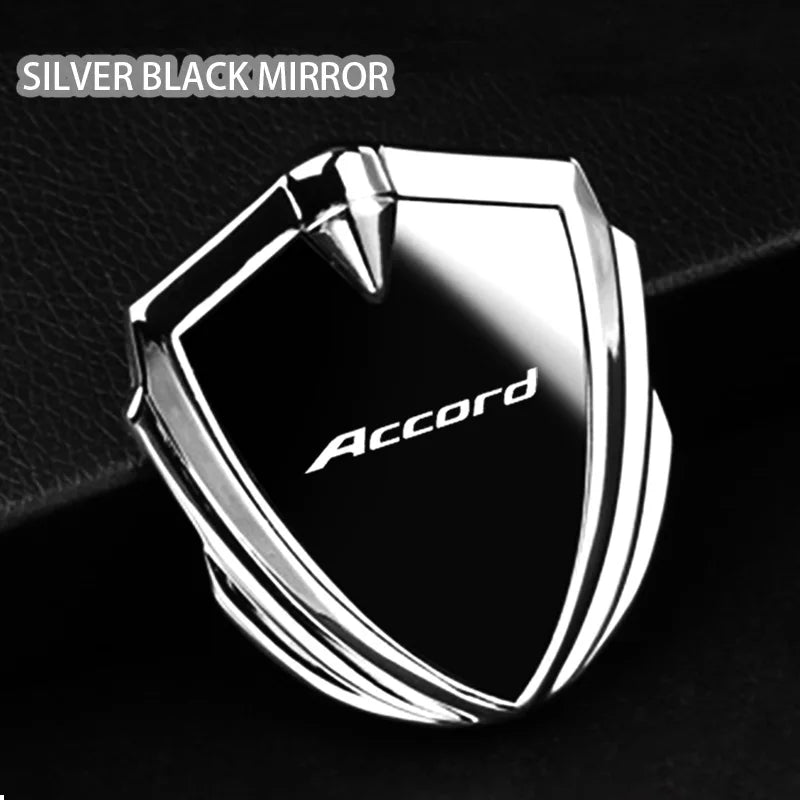 For Accord 8th gen 9th gen 10th gen 7th gen 11th gen 2009 2023 2024 Accessories Car Body Metal Shield 3D Emblem Sticker Badge