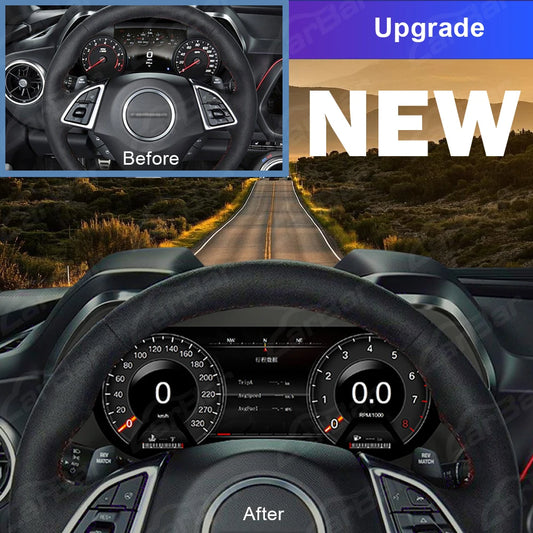 12.3" LCD Dashboard Screen For Chevrolet Camaro 2015-2023 6th Generation Car Digital Instrument Cluster