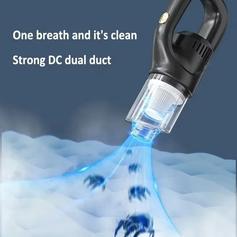 Portable Car Vacuum Cleaner Cordless Handheld Vacuum Cleaner Strong Suction 1800mah For Household Car Cleaning Vacuum Cleaner