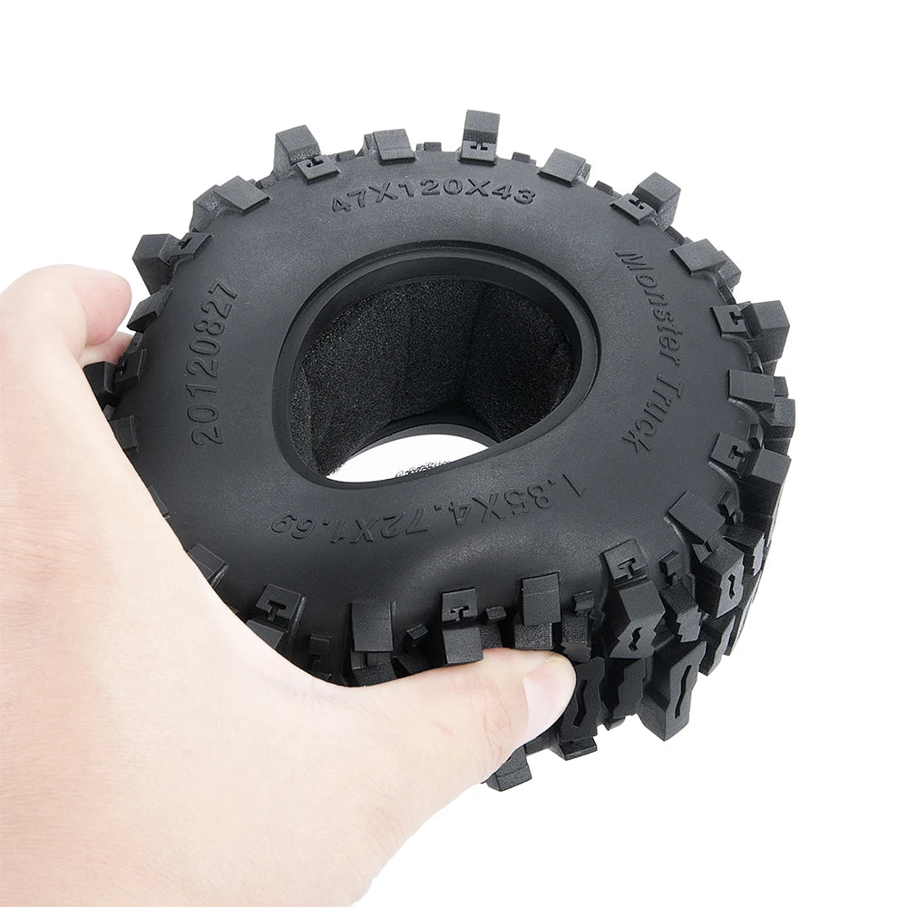 Rubber Tyres Wheel Tires 1.9inch/2.2inch for 1/10 RC Car Axial SCX10 D90 TRX4 SCX10 III Capra Wraith Monster Truck Upgrade Parts