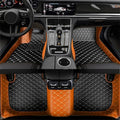 Car Floor Mats For Audi A6 C6 4F 2004~2011 Carpet Luxury Leather Mat Full Set Durable Rug Auto Interior Parts Car Accessories