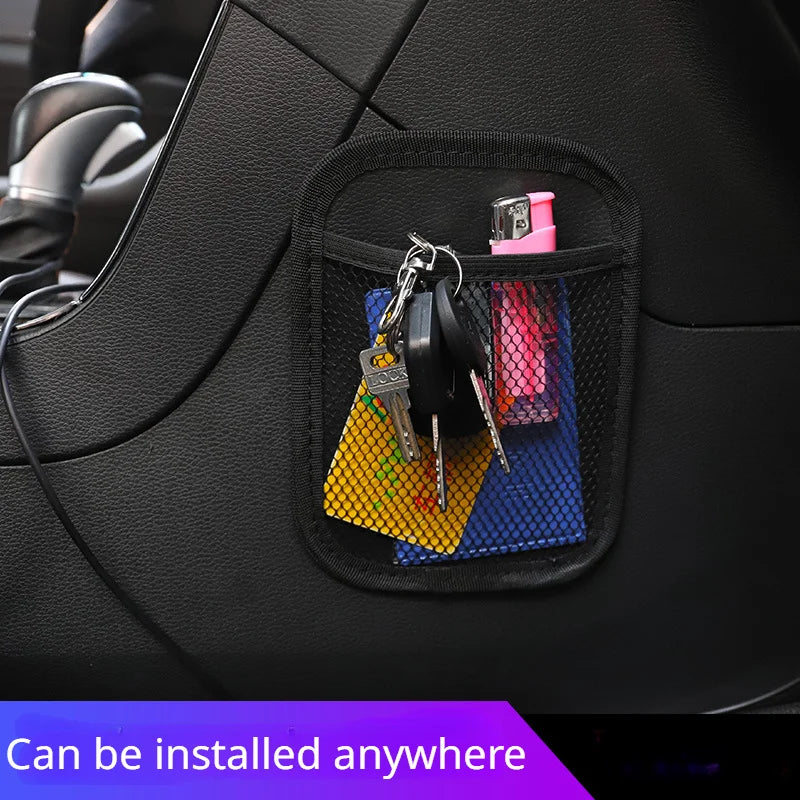 Car Seat Organizer Auto Seat Side Storage Hanging Bag Multi-Pocket Drink Holder Mesh Pocket Car Styling Organizer Phone Holder