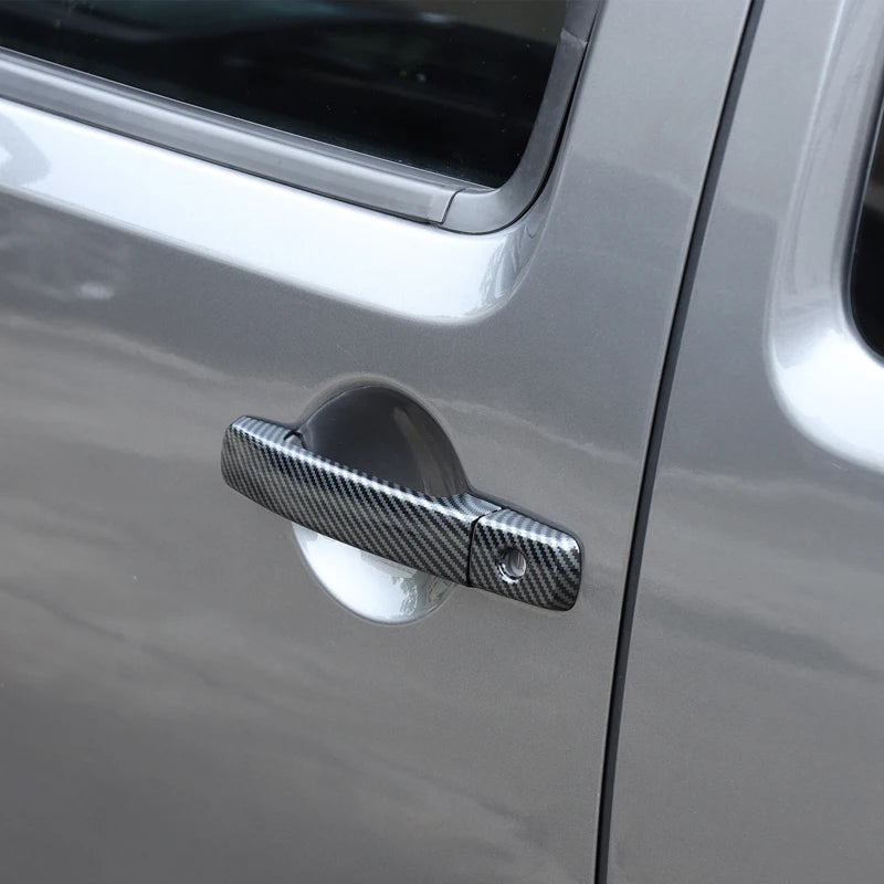For 2005-2017/2022 Nissan Frontier car exterior door handle protective cover car decorative accessories ABS carbon fiber pattern