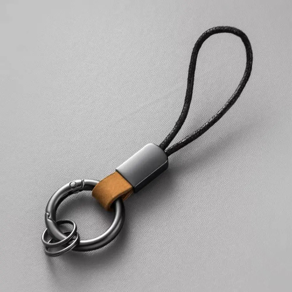 Key Cover Auto Accessories Leather Keychains Waist Belt Buckle Carabiner Keyring Accessories Lanyard Keyring Car Key Holder