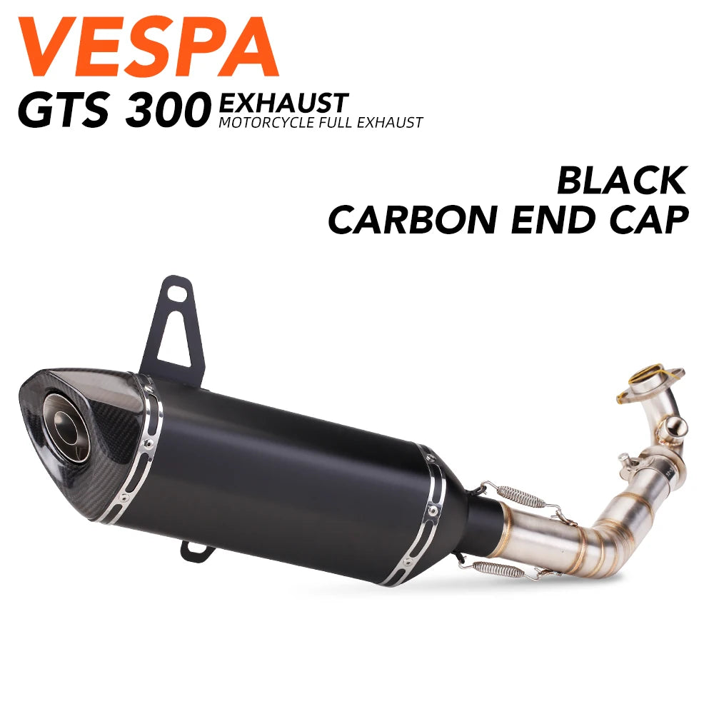 For vespa GTS300 Motorcycle System Escape Slip On Front Tube Link Pipe Connect Original full Motorcycle Exhaust Syst