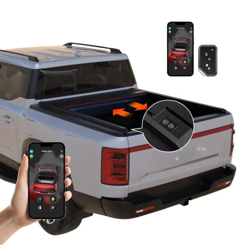 Electric Retractable Roll Cover Roller Shutter Lid Truck Bed Tonneau Cover for Pickup Trucks for Shark 6 2024-2025