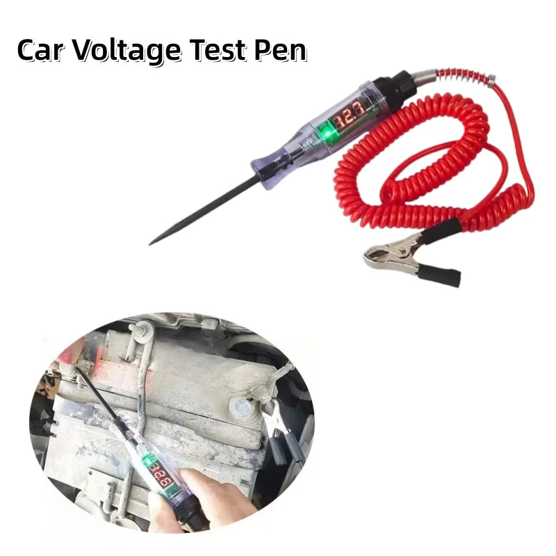 Car Truck Voltage Circuit Tester Auto 3V-24V Tools Car Diagnostic Probe Test Pen Light Bulb Electric Measuring Pen Tools