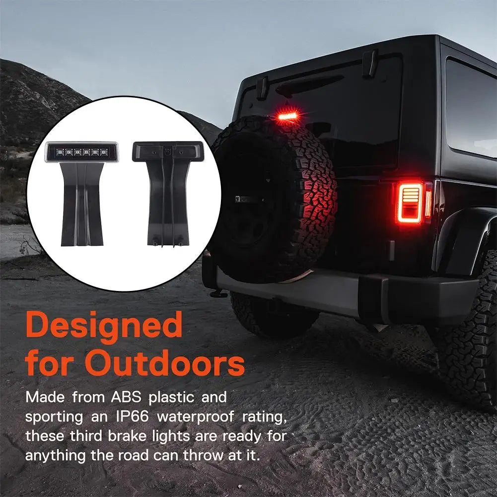 Red Car LED Third Brake Lights Truck High Mount Stop Warning Accessories External Warning Light Brake Automobile Light B8X7