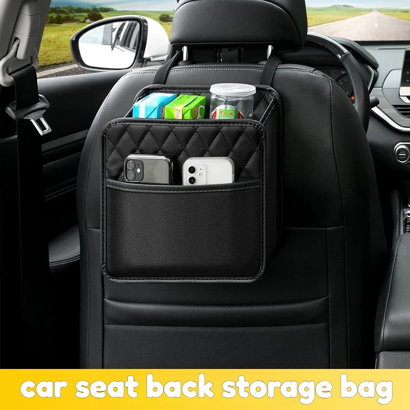 Car Backseat Storage Box Car Organizer Auto Waterproof Phone Pocket Pouch Car Back Seat Organizer Protector Hanging Storage Bag