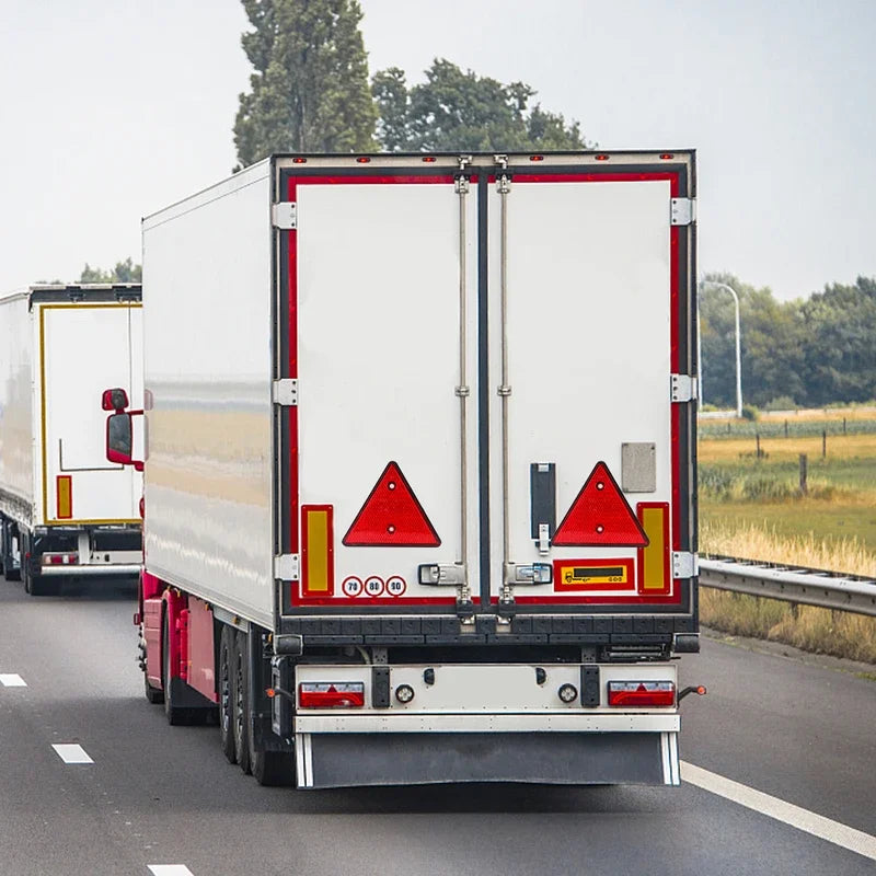 Red Rear Reflectors Car Accessories Triangle Reflective Fit for Trailer Motorcycle Caravan Truck Boat