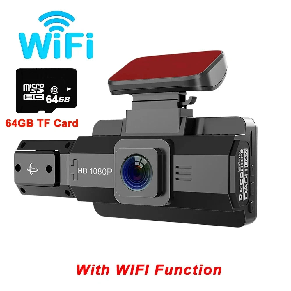 2K 1440P 3Inch Dash Cam For Cars Inside Video Recorder Car WIFI Camera for Vehicle Night Vision Car DVR Black Box Car Assecories