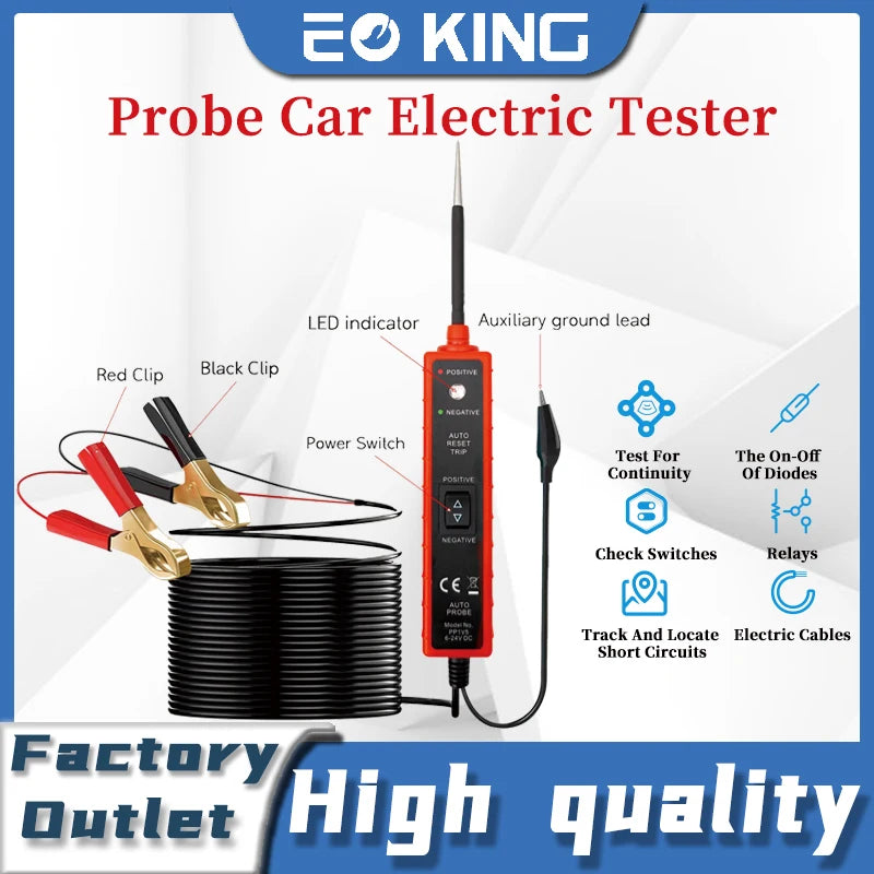 Automotive Electrical System Tester EM285 6-24V DC Car Drive Test Pen Automotive Circuit Tester
