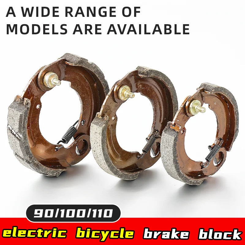 Disc brake pads, anti-oxidation, 90, 100, 110 type pedal bikes, electric bicycles, drum brake pads, brake shoe pads