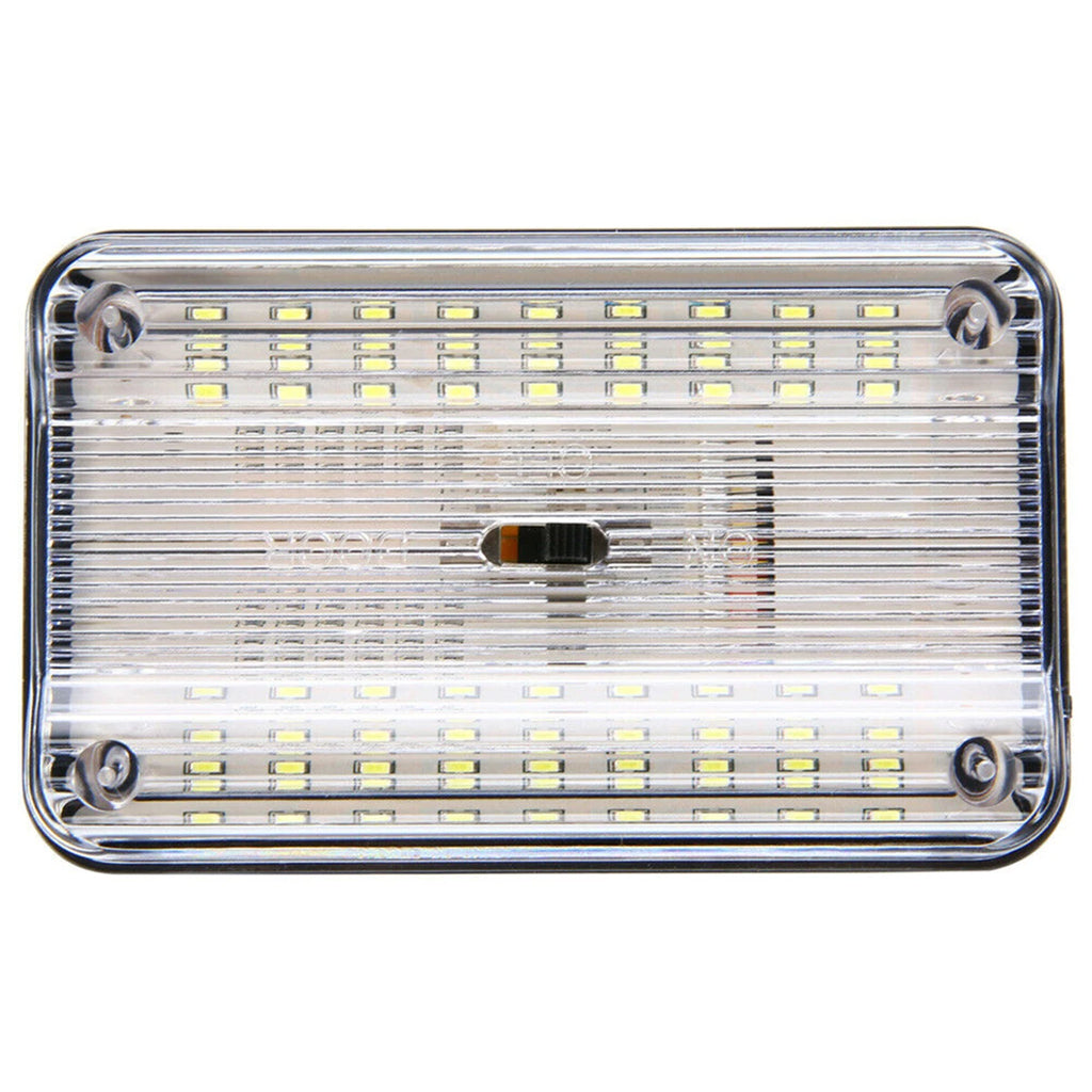 36 LED Car White Rectangular Lights 12V Vehicle Ceiling LED Lighting Lamp Auto Dome Reading Light with On/Off Switch Trunk Lamp
