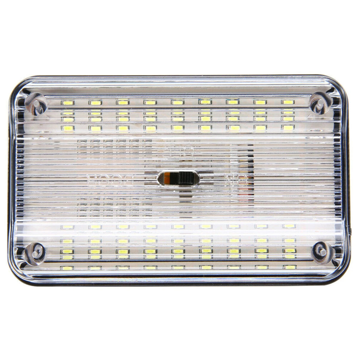36 LED Car White Rectangular Lights 12V Vehicle Ceiling LED Lighting Lamp Auto Dome Reading Light with On/Off Switch Trunk Lamp