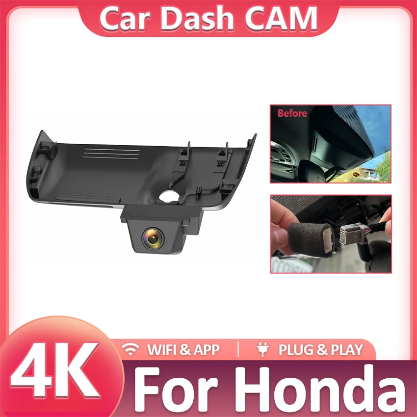 Dash Camera for Honda CR-V CRV CR V 5 5th Gen 2017 2018 2019 2020 2021 2022, Plug and Play 4K OEM Car Video Recorder WIFI APP