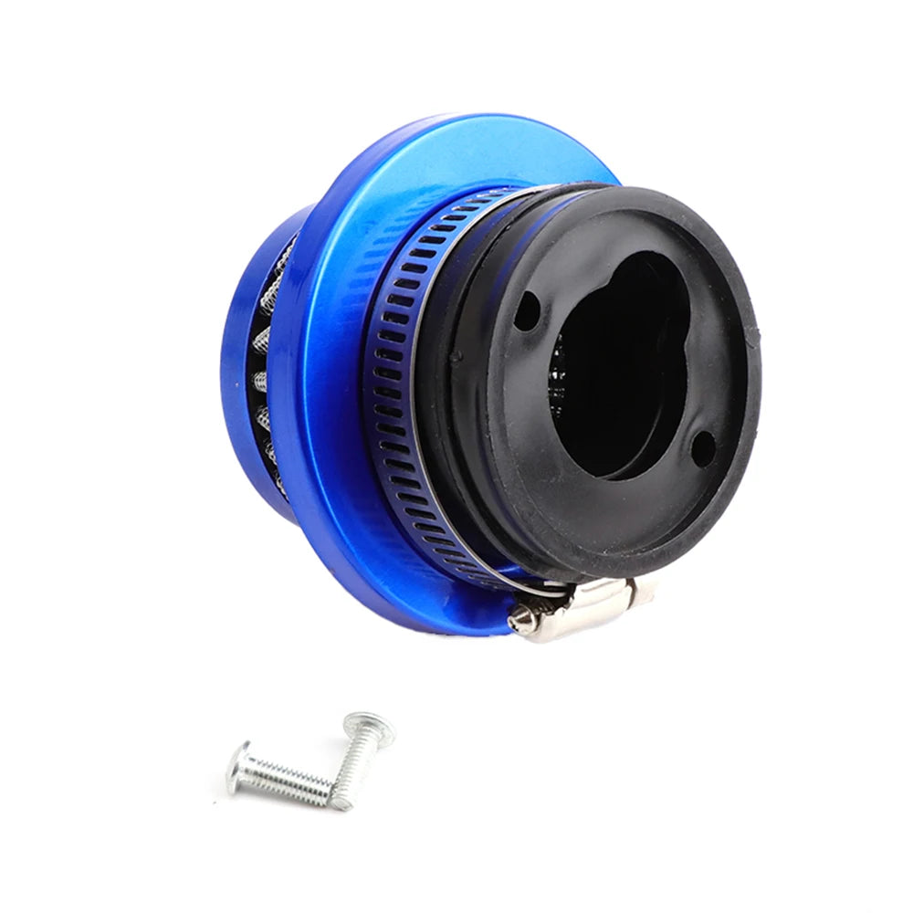 Pocket Bike Air Filter with Connector for 47cc 49cc 2stroke engine carb carburetor Mini Quad ATV Dirt Bike MiniMoto Go Kart Quad