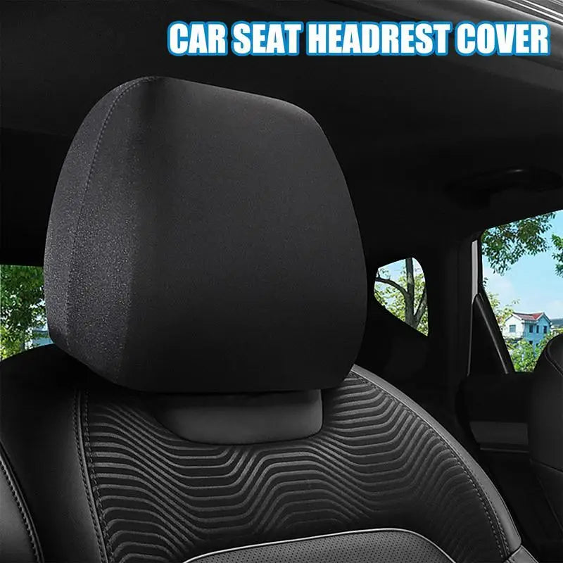 Car Seat Headrest Cover Dust Cover For Rear And Front Seat Head Rest Vehicle Interior Seat Supplies For Minivans Trucks SUVs