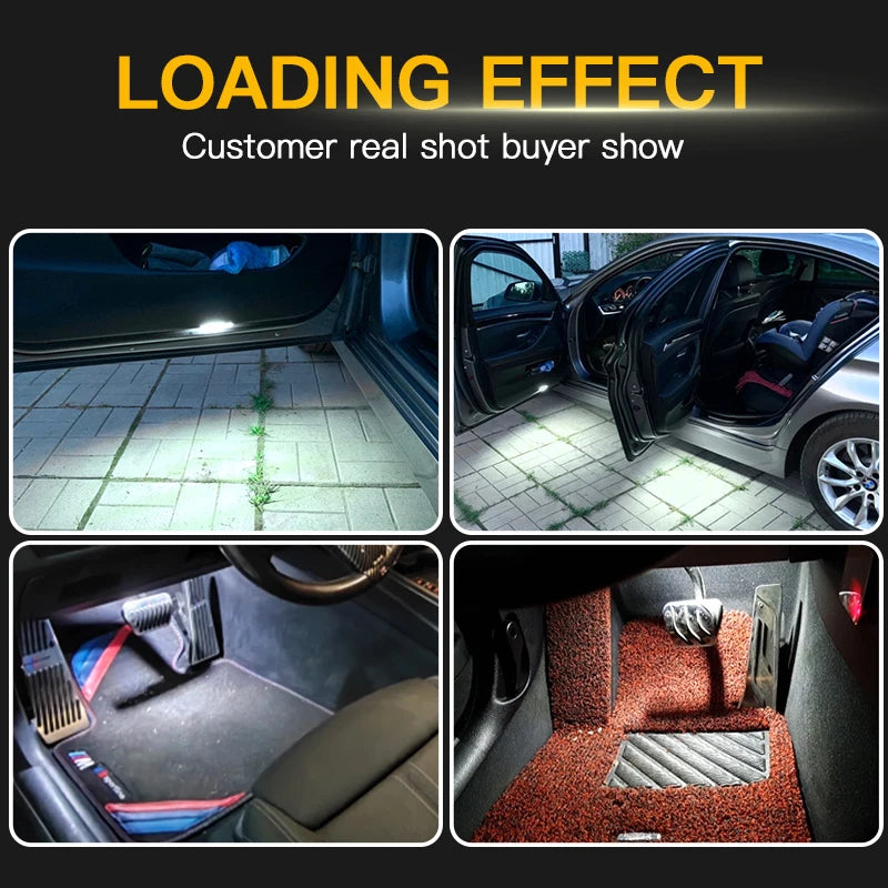 LED Car Door Footwell Courtesy Light For Land Rover LR2 LR3 LR4 Freelander 2 Discovery 4 Range Rover Sport Evoque Car Accessorie