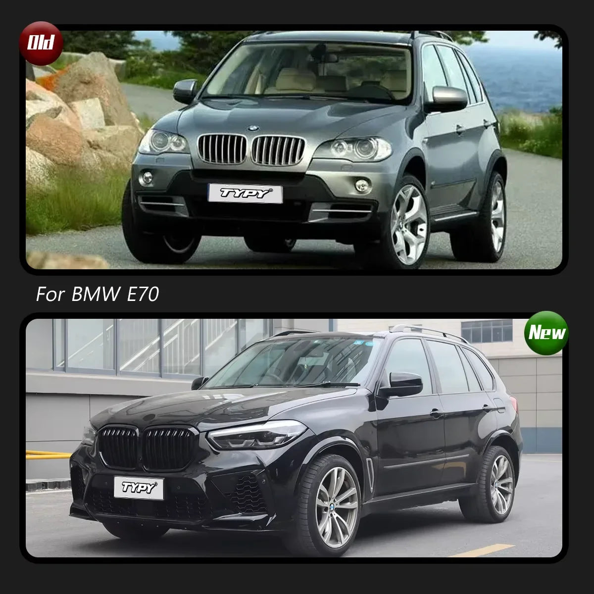 Car Accessories for  E70 to G05 X5M Body Kit Front Bumper Food Fender LED Headlights Taillights Trunk Cover