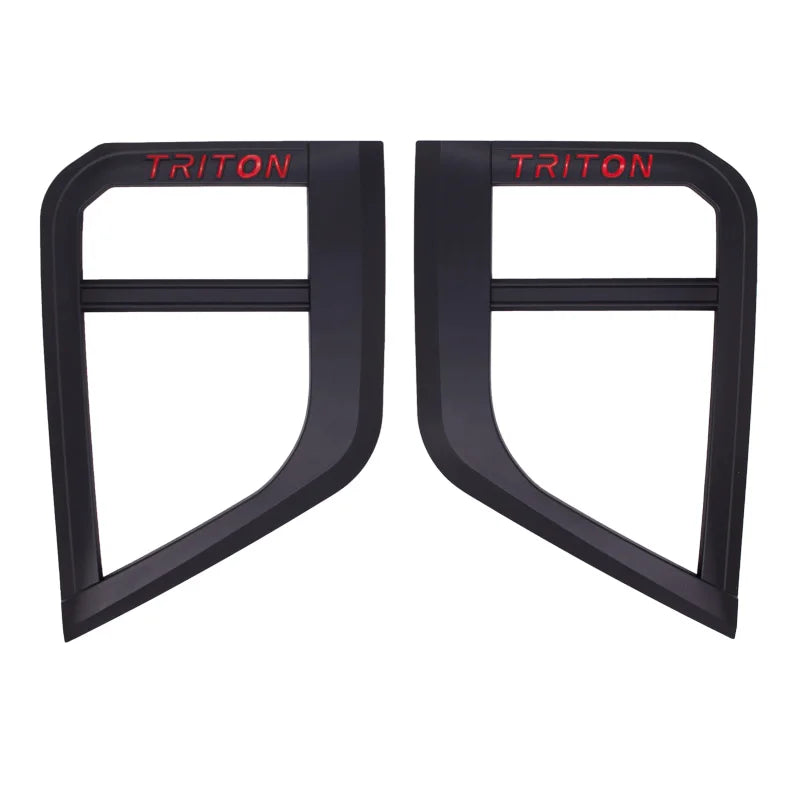 Para MITSUBISHI TRITON 2019-2022 Accesorios Cubierta de faros antiniebla Accesorios Negro mate ABS Accesorio para automóvil