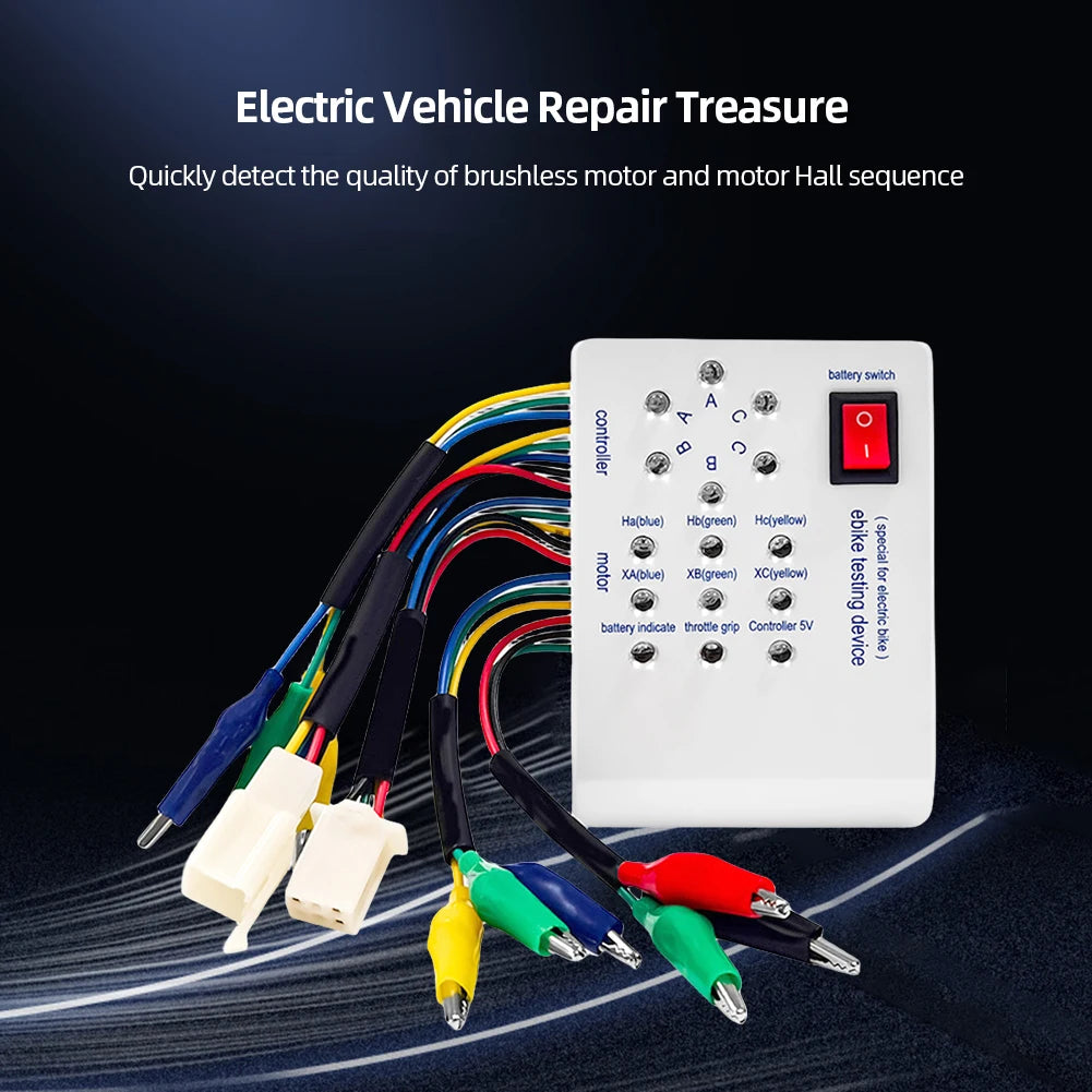 Compact 24V/36V/48V/60V/72V Electro Car E-bike Scooter Brushless Motor Controller Tester Excellent Performance Testing