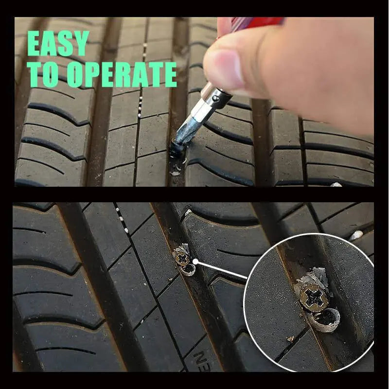 Car Motorcycle Vacuum Tyre Repair Nails Truck Scooter Bike Tire Puncture Repair Tubeless Tools Rubber Metal Accessories 10/30Pcs