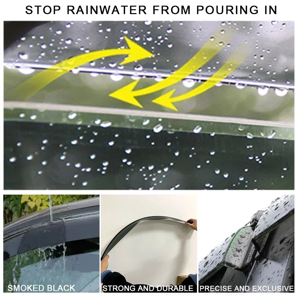 Window Visor for VOLVO C30 2008 2009 2010 2011 2012 2013 Wind Deflectors Rain Guards Door Visor Vent Shades Ventvisor Sun Rain