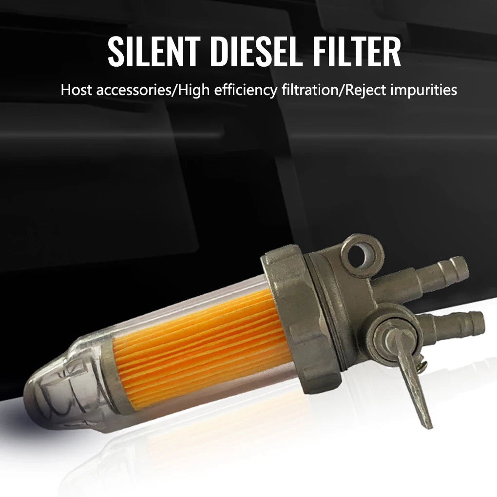 Fuel Oil Generator Filter Portable Replacement Quiet Running 5KW Professional Detachable Filters Filtering Tool Accessories