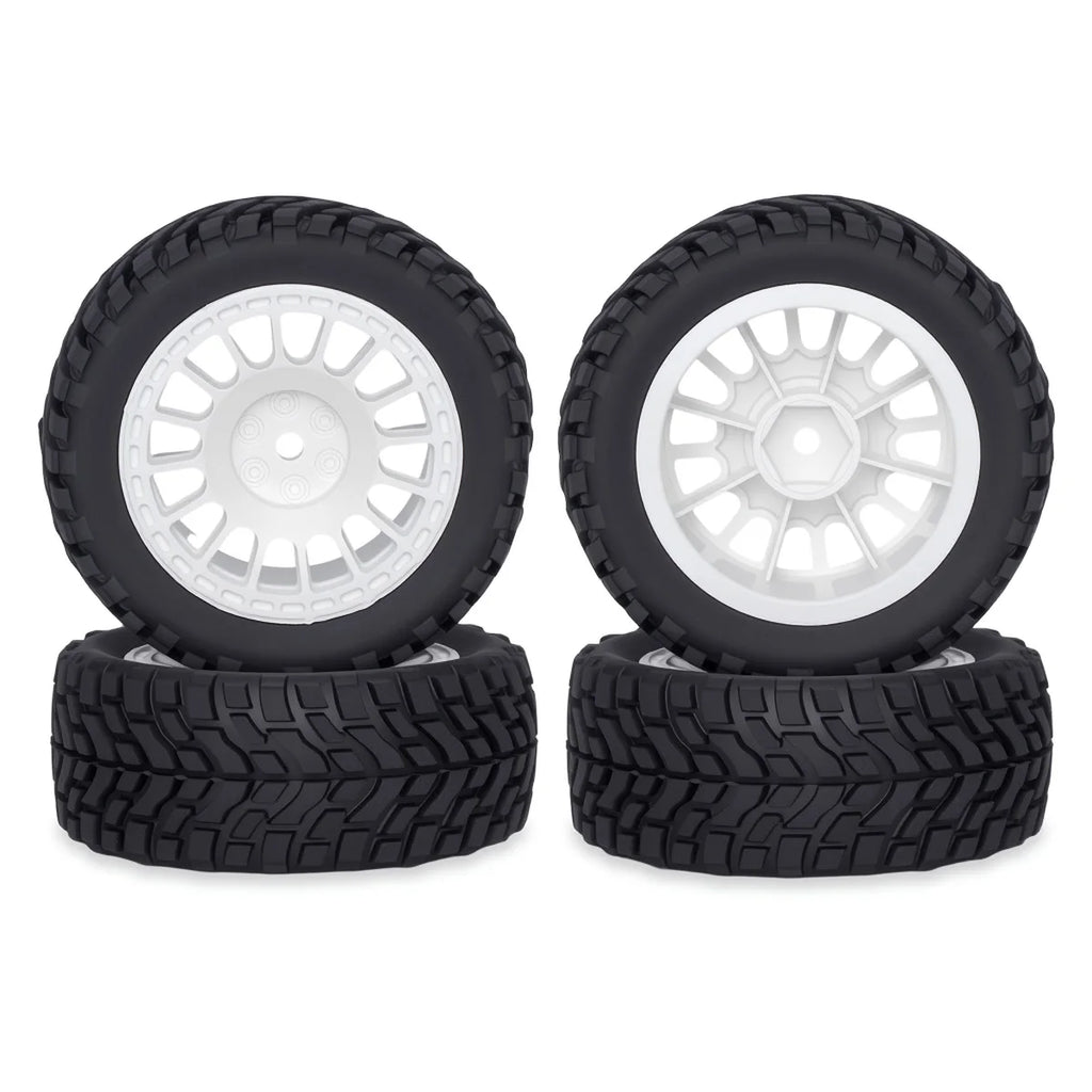 4Pcs 1.9inch Off Road Buggy Rubber Tires Wheel 75*31mm for Wltoys 144001 1/12 1/14 1/10 SCX10 TRX4 Tamiya RC Car Upgrades Parts